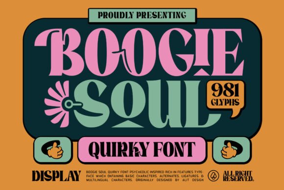 Boogie Soul – The Ultimate Psychedelic Quirky Display Font