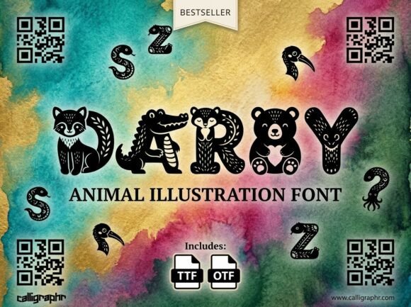 Darby: A Hand-Carved Storytelling Font
