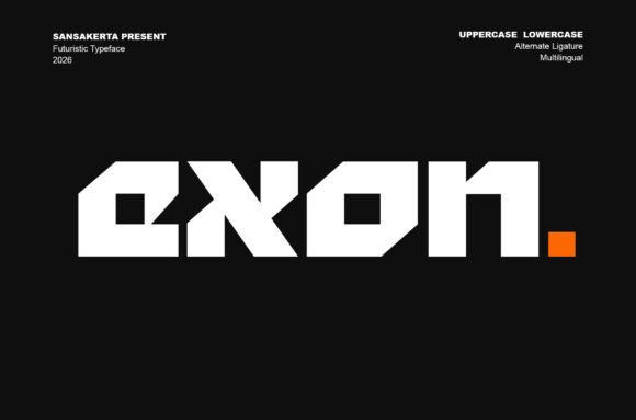 Exon: A Futuristic Display Font