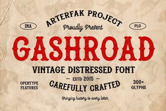 Gashroad: A Vintage Font with Modern Appeal