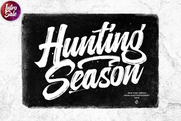 Hunting Season: A Bold, Handwritten Brush Font
