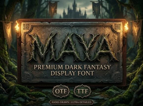 Maya: A Dark Fantasy Font for Epic Storytelling