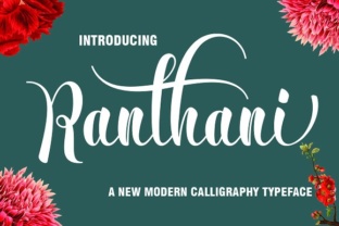 Ranthani: A Handwritten Calligraphy Font with Expressive Style