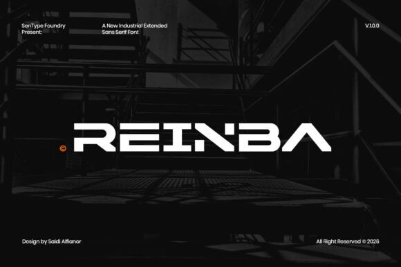 Reinba: The Industrial Font That Commands Attention