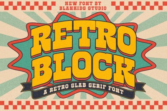 Retro Block: A Retro Slab Font for Professional Branding