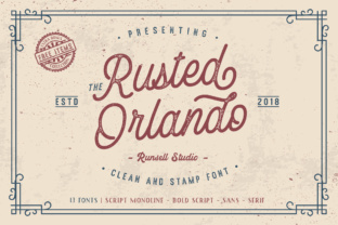 Rusted Orlando: A Vintage Font That Stands Out
