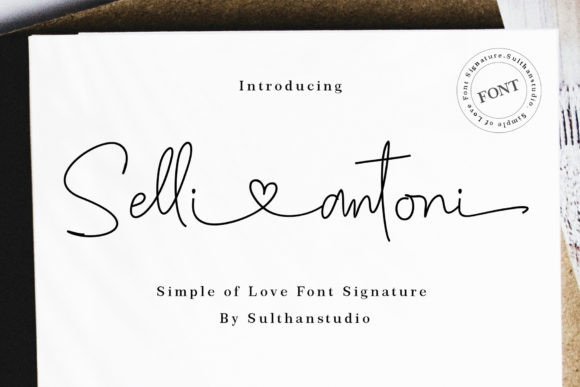 Selli Antoni: A Timeless Handwritten Font for Creative Expression