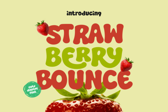 Strawberry Bounce: A Playful Font for Joyful Design