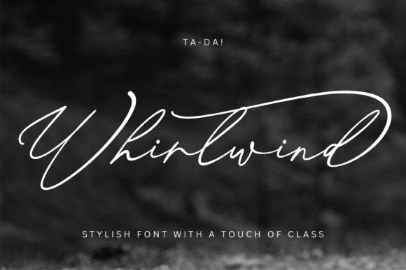 Whirlwind: A Handwriting Font with Character