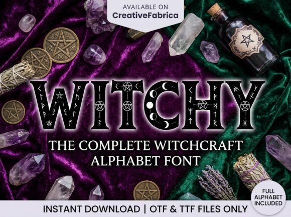 Witchy: A Font That Channels the Mysticism of the Moon and Stars